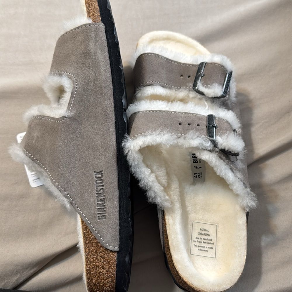Women’s Arizona Shearling Slide Shoe - Picture 3 of 6